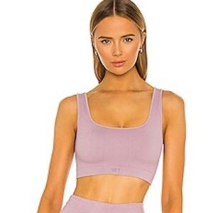 Set Active x REVOLVE- Ribbed V Sports Bra in Havana (Size Medium)